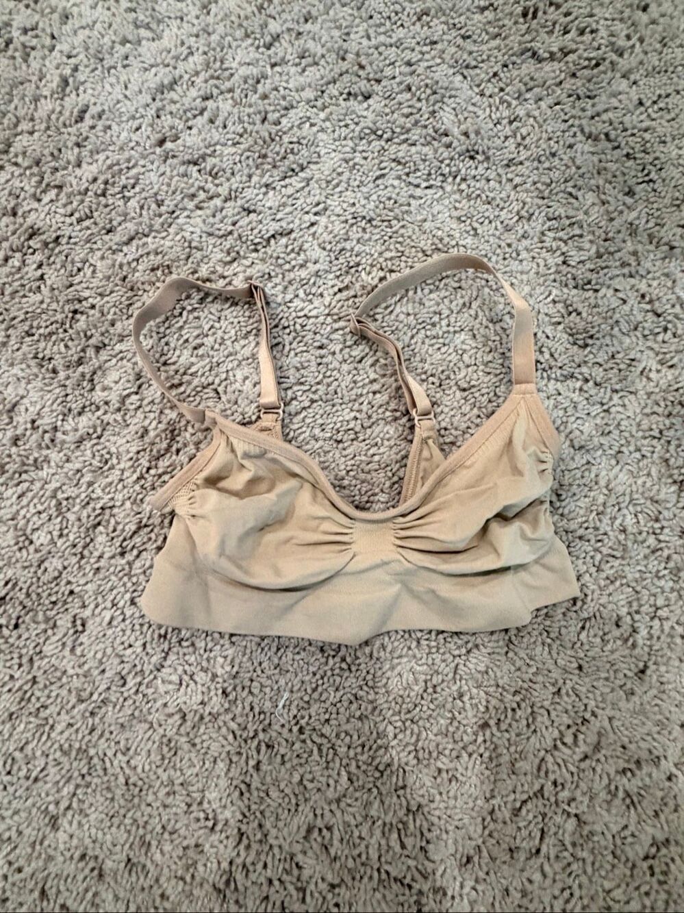 Skims Tan Beige Stretch Bandeau Tube Top Bralette Size S/M